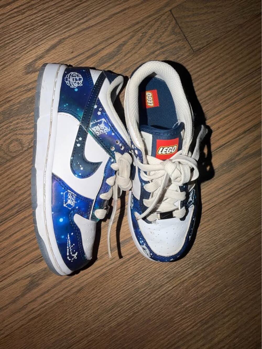 Nike Dunk Low x LEGO Col PS White/Blue Unisex Kids US 12.5C IM1447-100